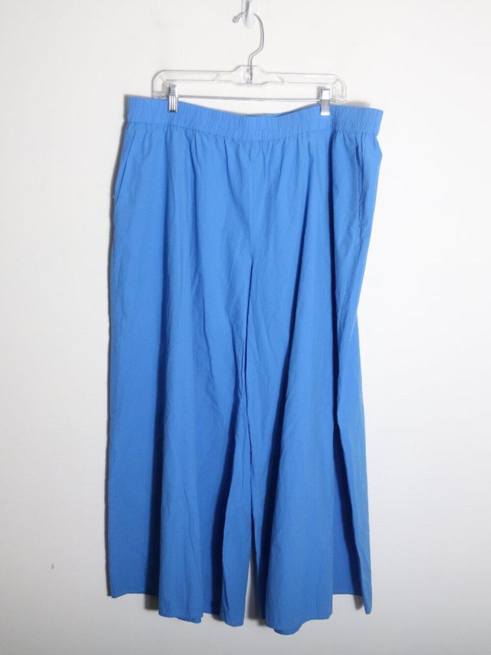Eileen Fisher Organic Cotton Poplin Skirt Pant Set Linen Top XL Calypso Boho - Picture 6 of 8